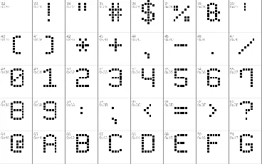 Modern LED Board-7 font