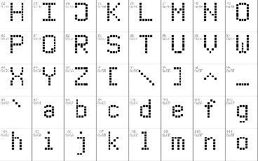 Modern LED Board-7 font