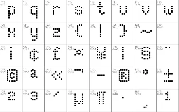 Modern LED Board-7 font