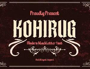 Kohirug font