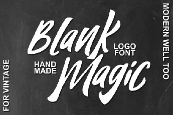 Blank Magic font