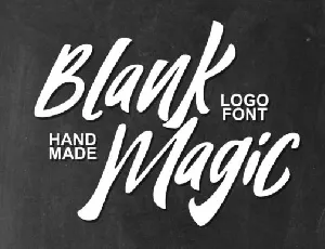 Blank Magic font