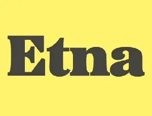 Etna Family font