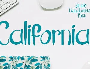 California Script Typeface font