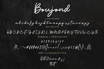 Boujond font