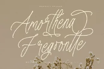 Amorthena Fregoontte font