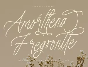 Amorthena Fregoontte font