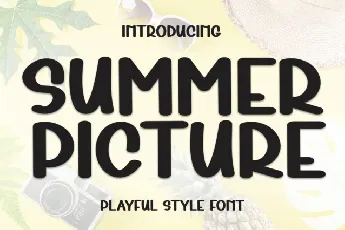 Summer Picture Display font