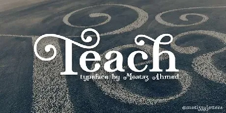 Teach font