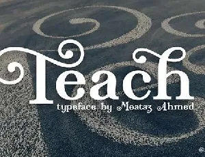 Teach font