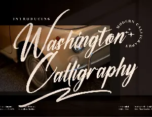 Washington Calligraphy font