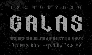 Galas font