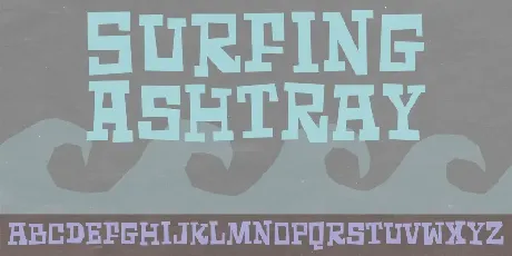 Surfing Ashtray DEMO font