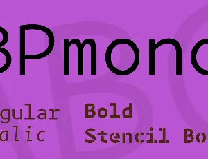 BPmono font