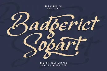 Badgerict Sogart font