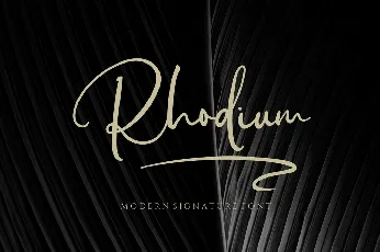 Rhodium font