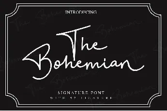 The Bohemian Signature font