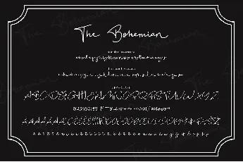 The Bohemian Signature font