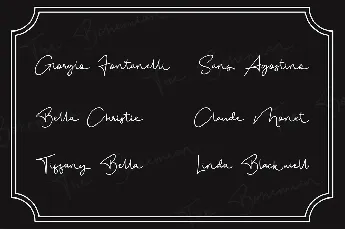 The Bohemian Signature font