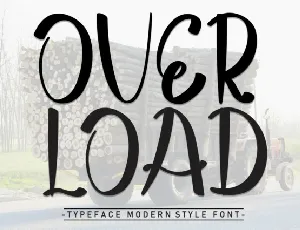 Over Load Display font