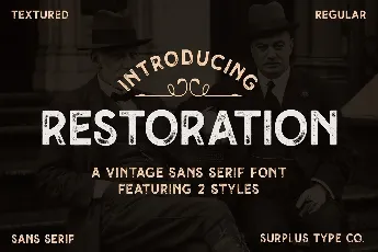 Restoration font