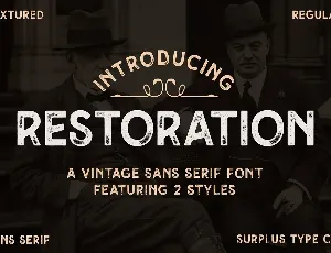 Restoration font