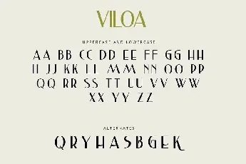 Viloa font