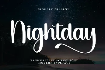 Nightday font