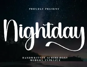 Nightday font