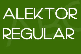 Alektor font