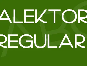 Alektor font