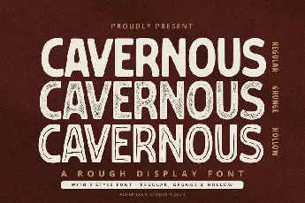 Cavernous font