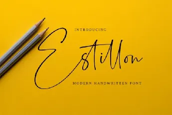 Estillon Handwritten Signature font