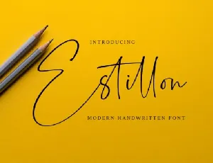 Estillon Handwritten Signature font