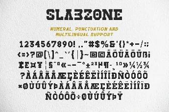 Slabzone font