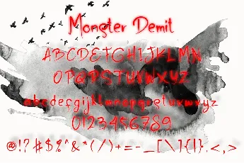 Monster Demit font