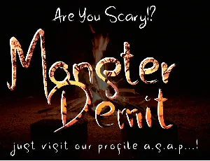 Monster Demit font