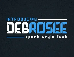 DEBROSEE font