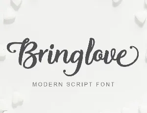 Bring love font