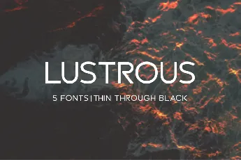 Lustrous font