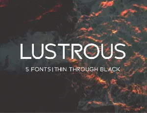 Lustrous font