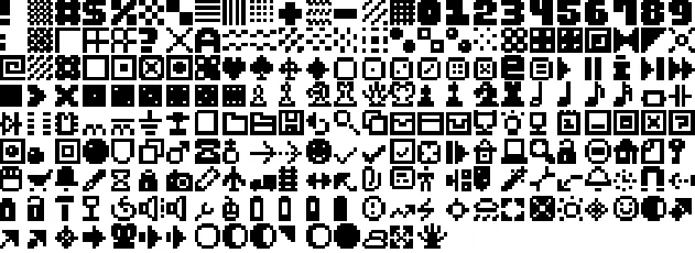 Pixel Dingbats-7 font