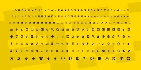 Pixel Dingbats-7 font