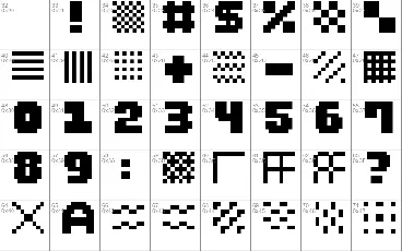 Pixel Dingbats-7 font