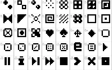 Pixel Dingbats-7 font