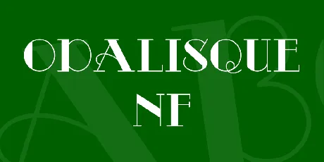 Odalisque NF font