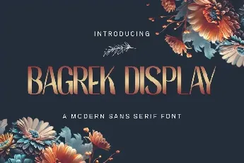 Bagrek Display font