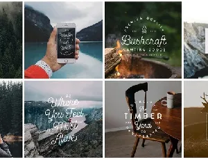 Bushcraft Script font