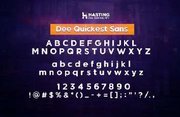 Dee-Quickest Sans font