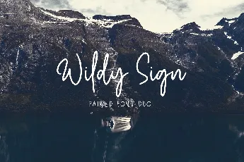 Wildy Sign font